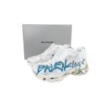 EM Sneakers Balenciaga Runner Graffiti - White Blue