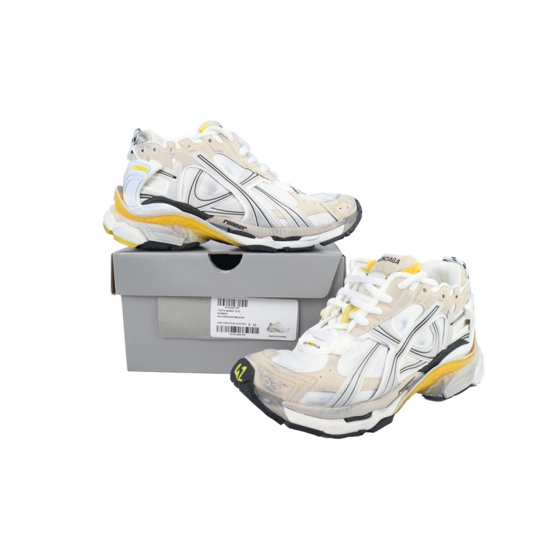 EM Sneakers Balenciaga Runner White Yellow
