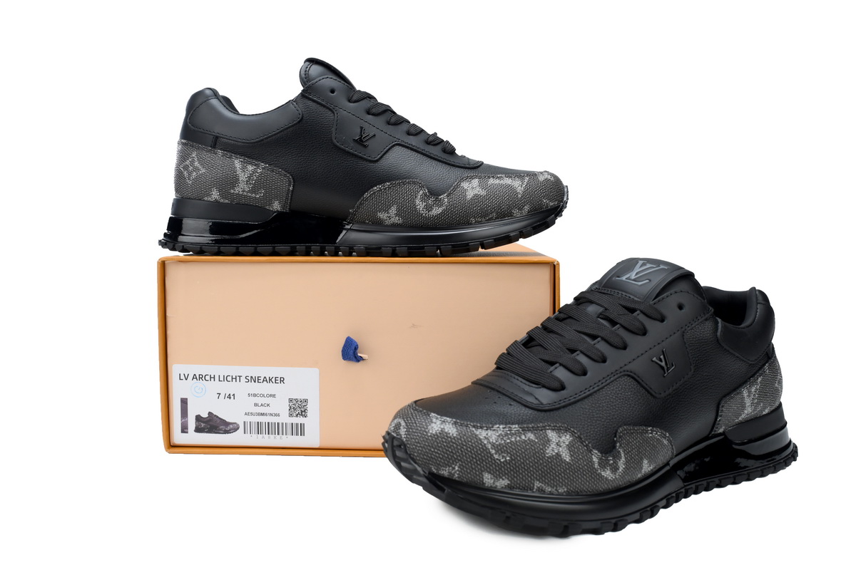 EM Sneakers Louis Vuitton Run Away Black Grey