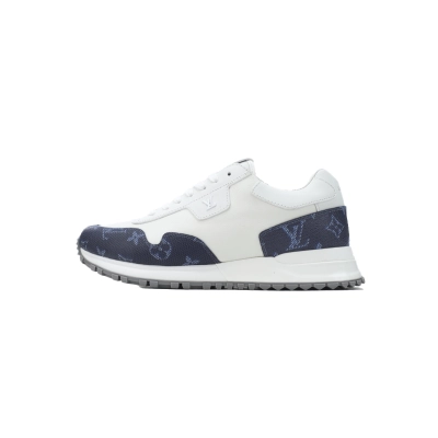 EM Sneakers Louis Vuitton Run Away White Blue 01