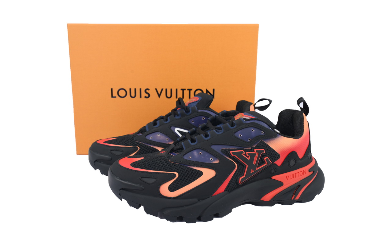 EM Sneakers Louis Vuitton Run Tatic Black Orange