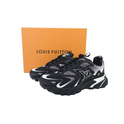 EM Sneakers Louis Vuitton Run Tatic Black Silver 02