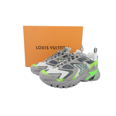 EM Sneakers Louis Vuitton Run Tatic Grayish Green 02
