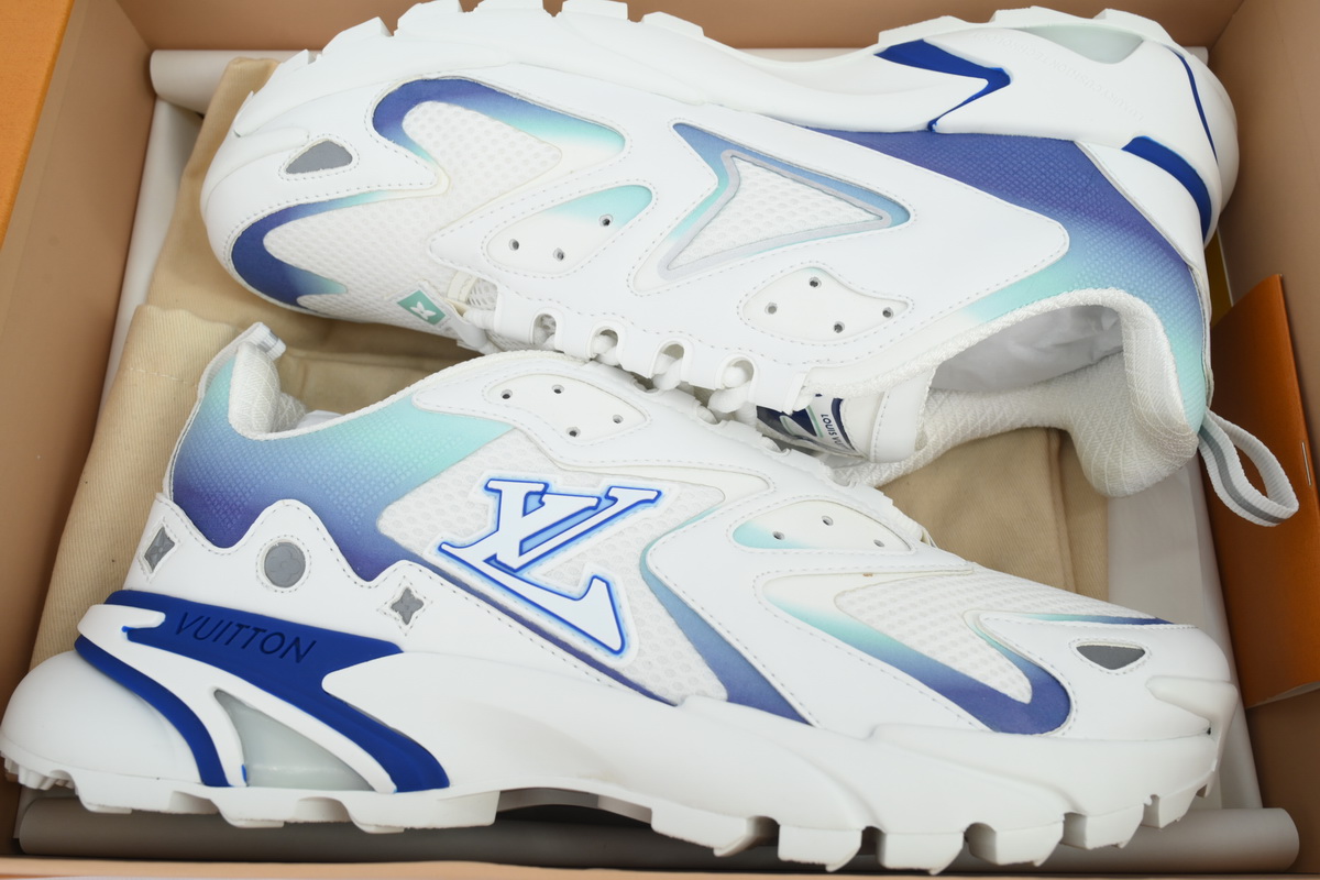 EM Sneakers Louis Vuitton Run Tatic White Blue