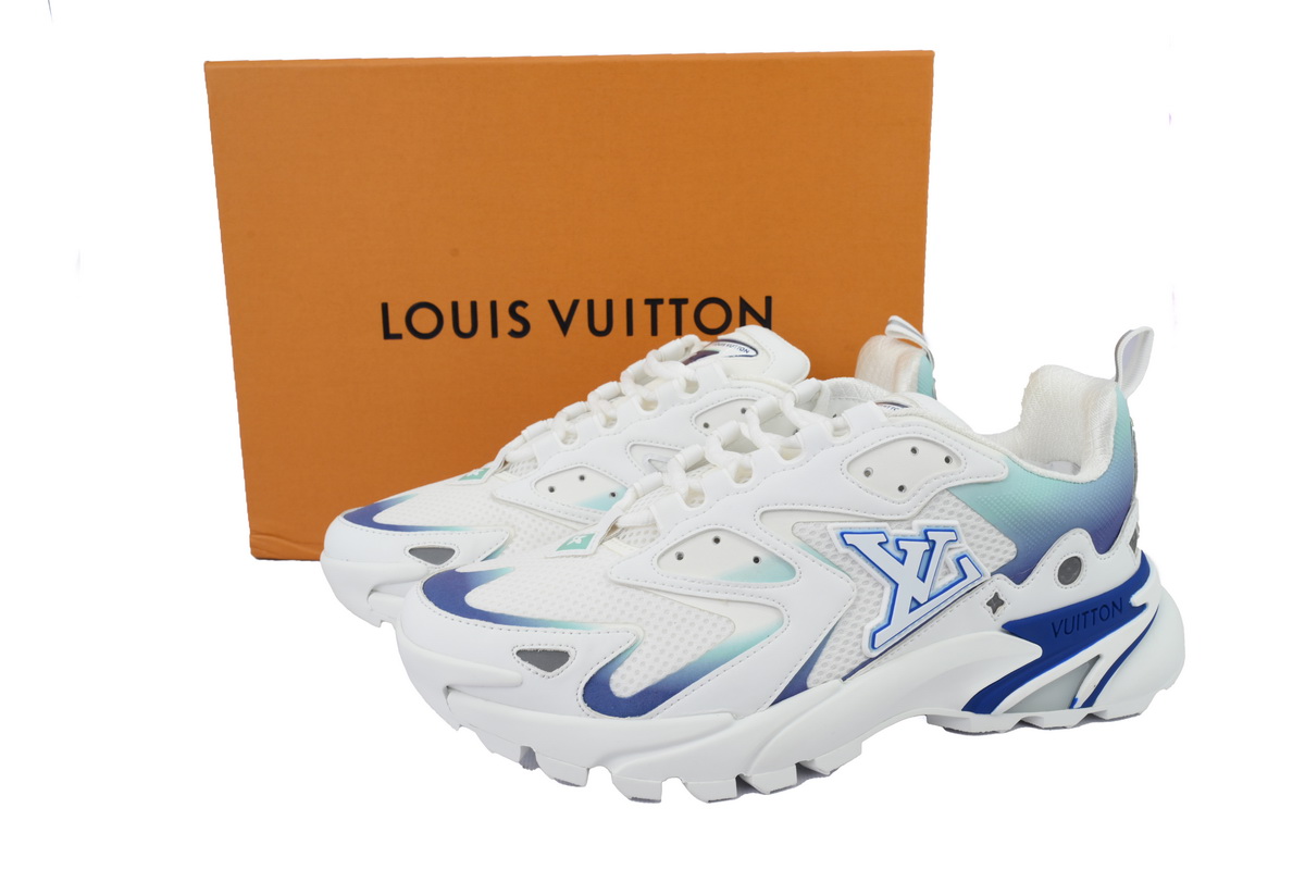 EM Sneakers Louis Vuitton Run Tatic White Blue