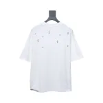 EM Sneakers Chrome Hearts 2024ss Metal Cross Gypsophila Diamond T-shirt White