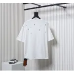EM Sneakers Chrome Hearts 2024ss Metal Cross Gypsophila Diamond T-shirt White