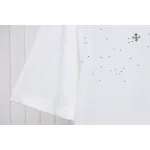 EM Sneakers Chrome Hearts 2024ss Metal Cross Gypsophila Diamond T-shirt White