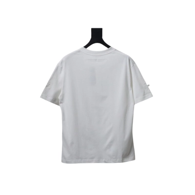 EM Sneakers Chrome Hearts 25ss cut-out Patchwork with Silver Cross Embroidery T-shirt White 02