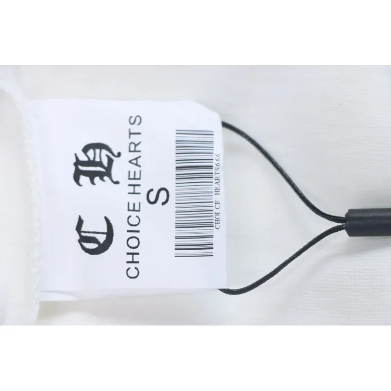 EM Sneakers Chrome Hearts Digital Printed Crew Neck T-Shirt White