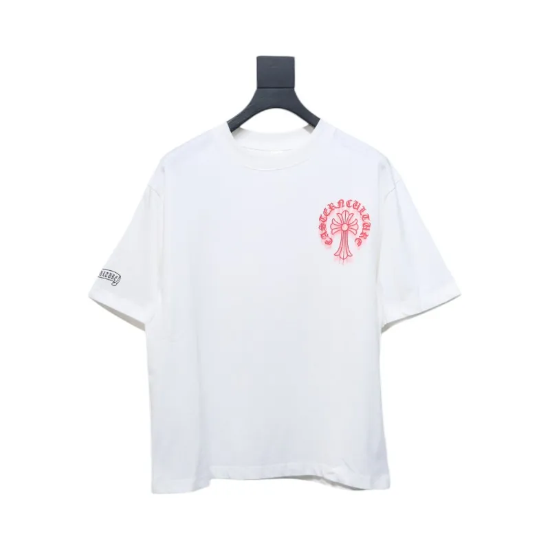 EM Sneakers Chrome Hearts Digital Printed Crew Neck T-Shirt White