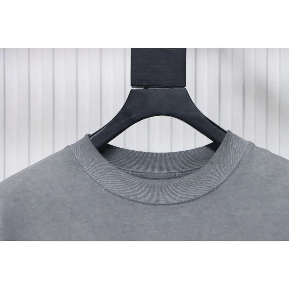 EM Sneakers Chrome Hearts Heavy Industry Washed Distressed T-shirt Gray