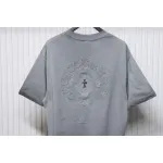 EM Sneakers Chrome Hearts Heavy Industry Washed Distressed T-shirt Gray