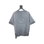 EM Sneakers Chrome Hearts Heavy Industry Washed Distressed T-shirt Gray