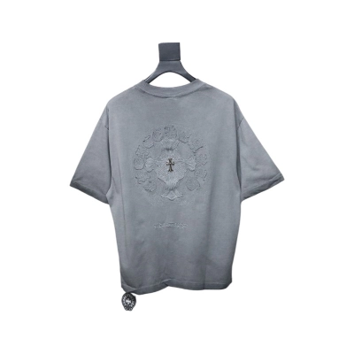 EM Sneakers Chrome Hearts Heavy Industry Washed Distressed T-shirt Gray 02