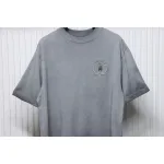 EM Sneakers Chrome Hearts Heavy Industry Washed Distressed T-shirt Gray