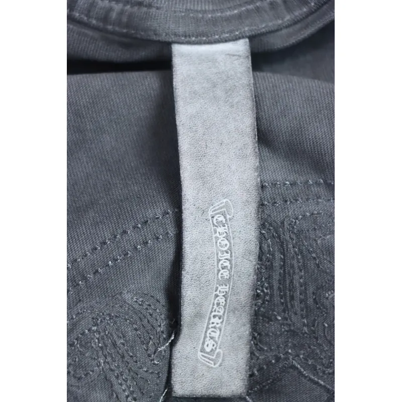EM Sneakers Chrome Hearts Heavy Industry Washed Distressed T-shirt Gray