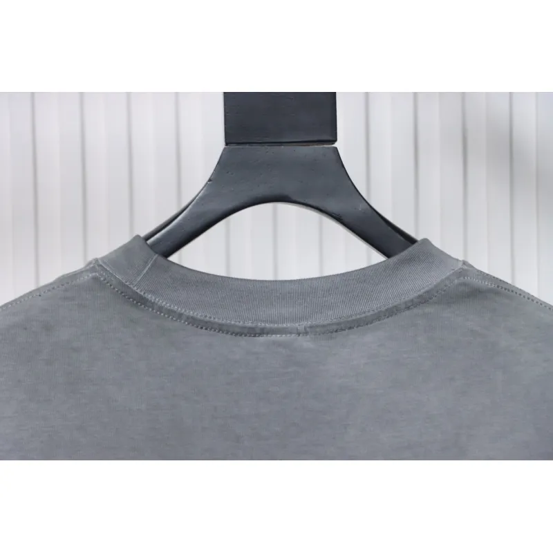 EM Sneakers Chrome Hearts Heavy Industry Washed Distressed T-shirt Gray