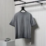 EM Sneakers Chrome Hearts Patch Embroidered T-Shirt Grey