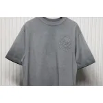 EM Sneakers Chrome Hearts Patch Embroidered T-Shirt Grey