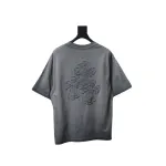EM Sneakers Chrome Hearts Patch Embroidered T-Shirt Grey