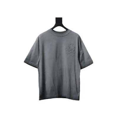 EM Sneakers Chrome Hearts Patch Embroidered T-Shirt Grey 02