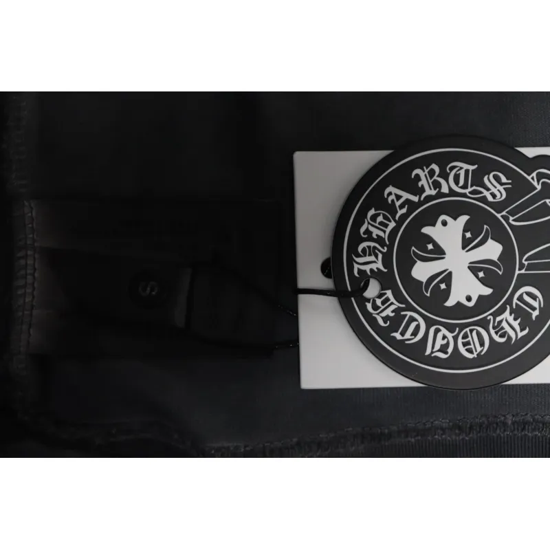 EM Sneakers Chrome Hearts Patch Embroidered T-Shirt Grey