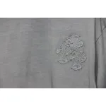 EM Sneakers Chrome Hearts Patch Embroidered T-Shirt Grey