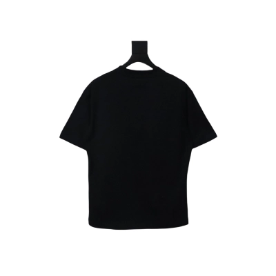 EM Sneakers Chrome Hearts 25ss cut-out Patchwork with Silver Cross Embroidery T-shirt Black 02