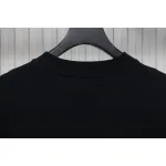 EM Sneakers Chrome Hearts 25ss cut-out Patchwork with Silver Cross Embroidery T-shirt Black
