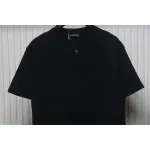 EM Sneakers Chrome Hearts 25ss cut-out Patchwork with Silver Cross Embroidery T-shirt Black