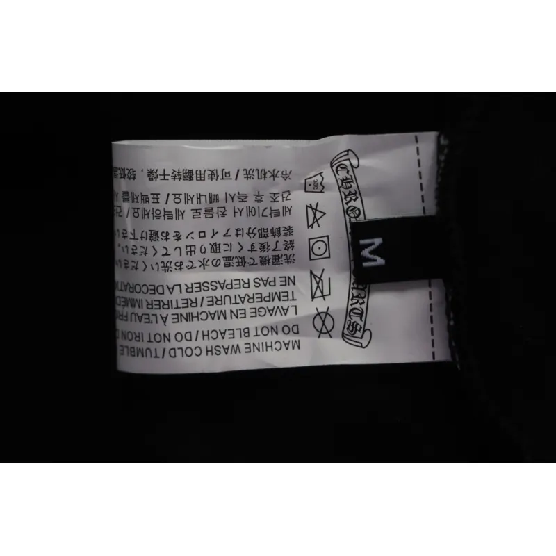 EM Sneakers Chrome Hearts 25ss Glitter Logo Print T-shirt Black