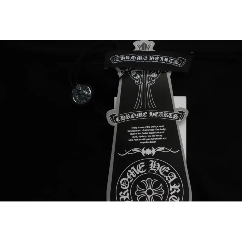 EM Sneakers Chrome Hearts 25ss Glitter Logo Print T-shirt Black
