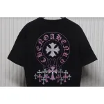 EM Sneakers Chrome Hearts 25ss Glitter Logo Print T-shirt Black