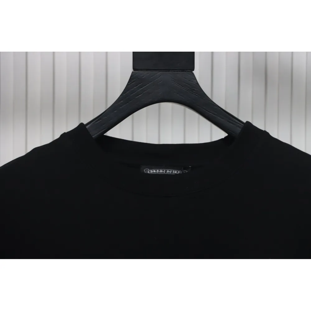 EM Sneakers Chrome Hearts 25ss Glitter Logo Print T-shirt Black