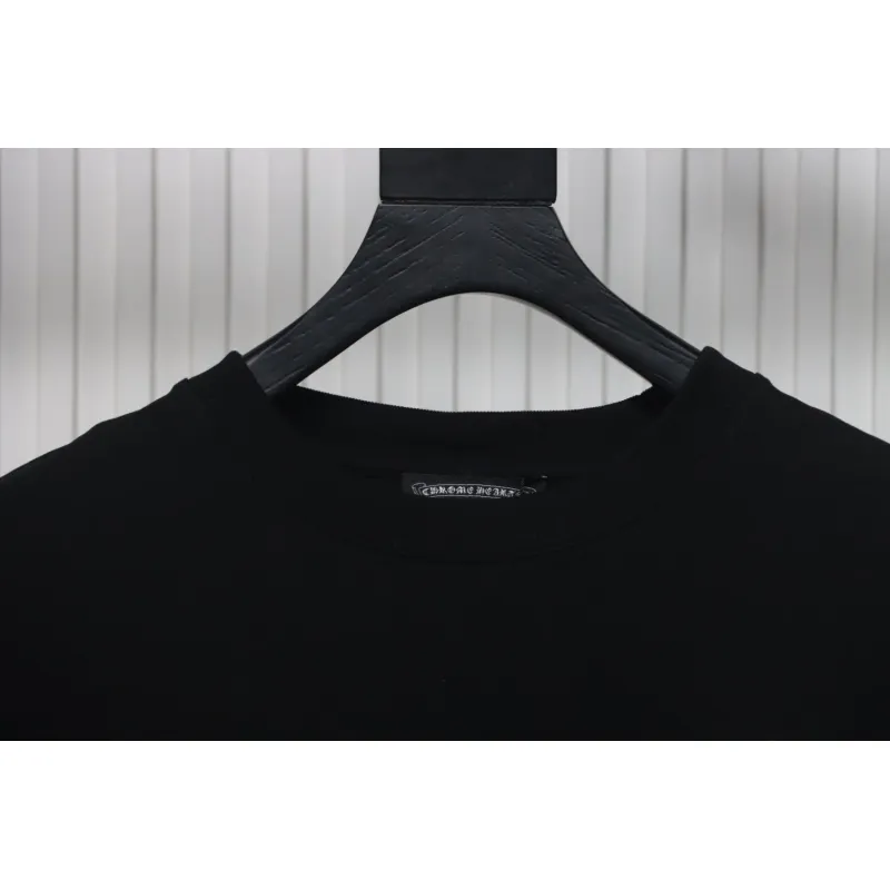 EM Sneakers Chrome Hearts 25ss Glitter Logo Print T-shirt Black