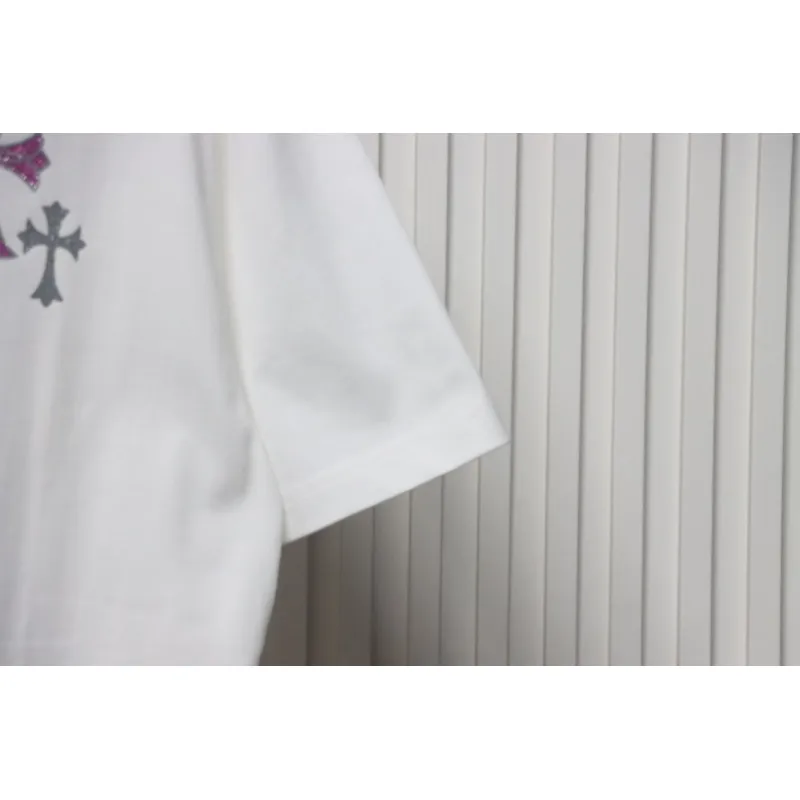 EM Sneakers Chrome Hearts 25ss Glitter Logo Print T-shirt White