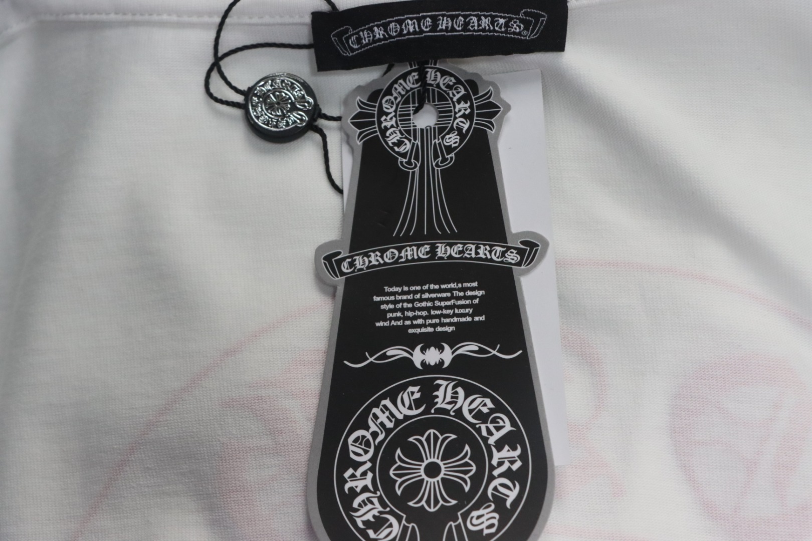 EM Sneakers Chrome Hearts 25ss Glitter Logo Print T-shirt White