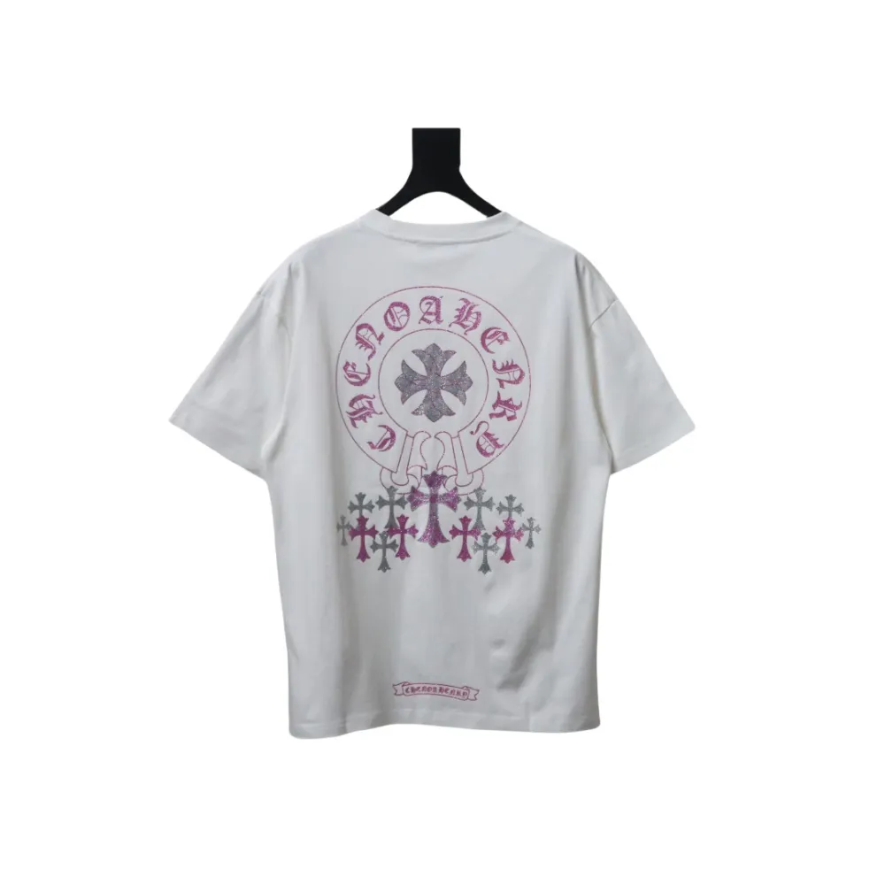 EM Sneakers Chrome Hearts 25ss Glitter Logo Print T-shirt White