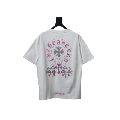 EM Sneakers Chrome Hearts 25ss Glitter Logo Print T-shirt White 02