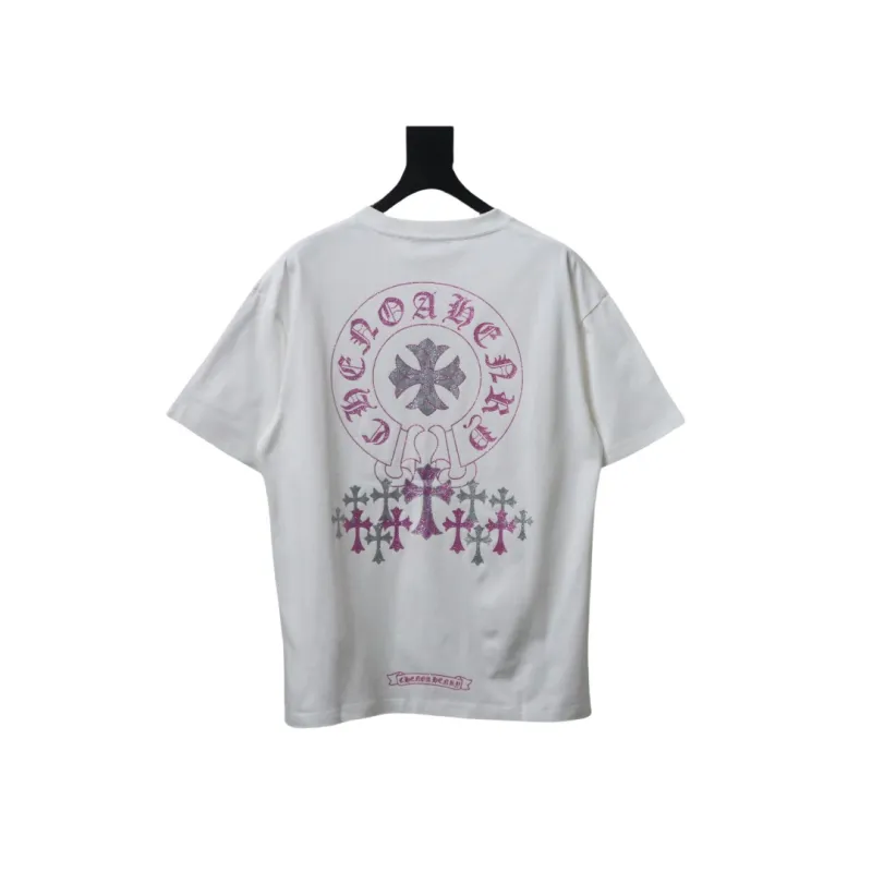 EM Sneakers Chrome Hearts 25ss Glitter Logo Print T-shirt White