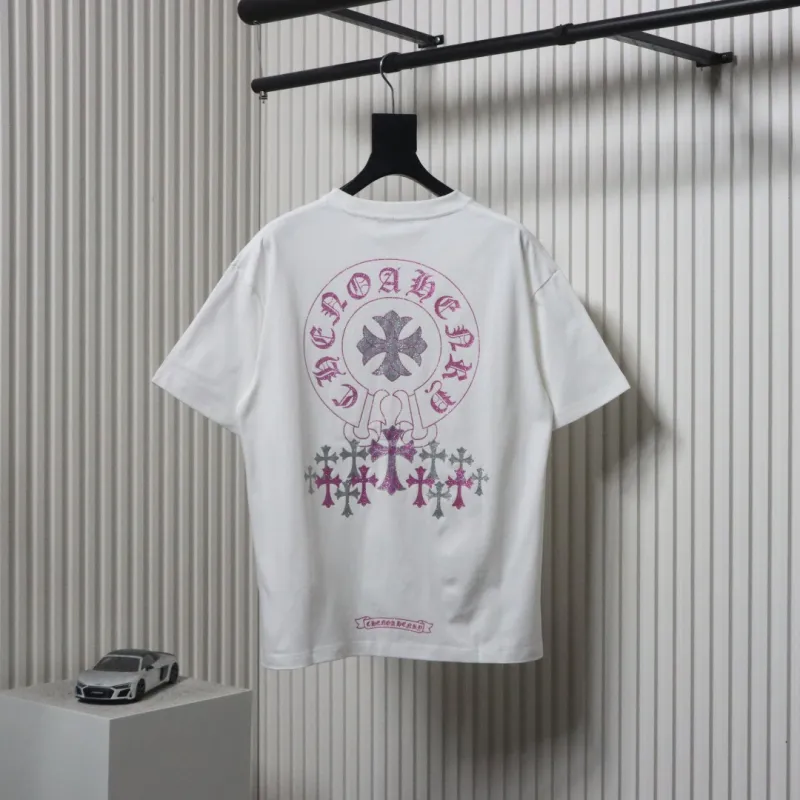 EM Sneakers Chrome Hearts 25ss Glitter Logo Print T-shirt White