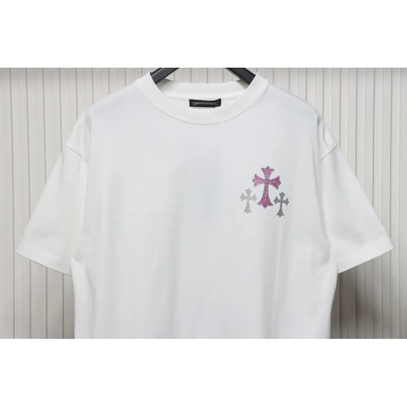 EM Sneakers Chrome Hearts 25ss Glitter Logo Print T-shirt White