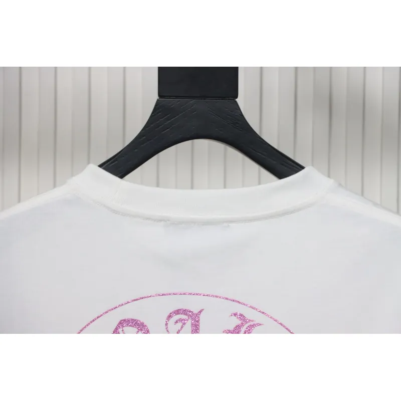 EM Sneakers Chrome Hearts 25ss Glitter Logo Print T-shirt White