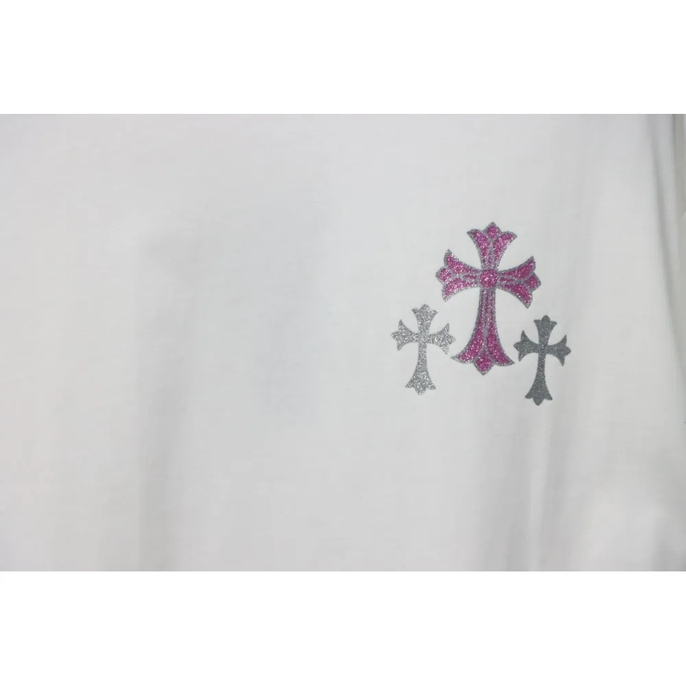 EM Sneakers Chrome Hearts 25ss Glitter Logo Print T-shirt White