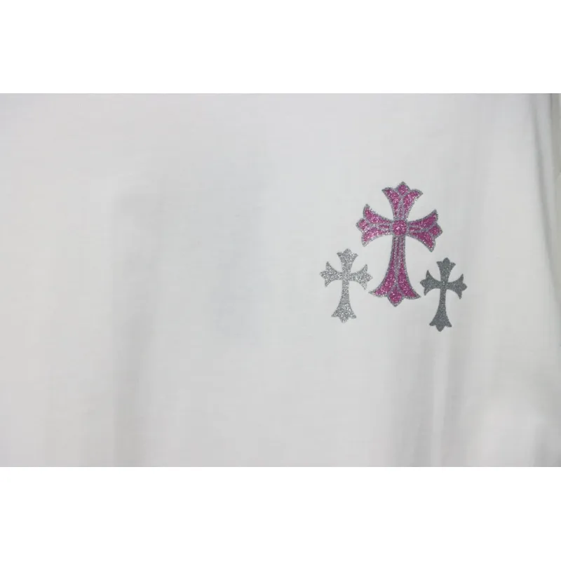 EM Sneakers Chrome Hearts 25ss Glitter Logo Print T-shirt White