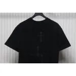 EM Sneakers Chrome Hearts 25ss Heavy Duty Back Overlap Cross Patch Embroidered T-shirt Black