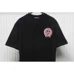 EM Sneakers Chrome Hearts 25ss Oil Painting Overlapping Horseshoe Logo T-shirt Black