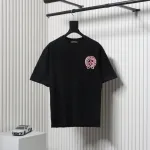 EM Sneakers Chrome Hearts 25ss Oil Painting Overlapping Horseshoe Logo T-shirt Black