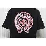 EM Sneakers Chrome Hearts 25ss Oil Painting Overlapping Horseshoe Logo T-shirt Black